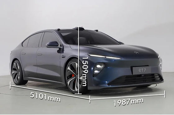 Carro elétrico moderno AWD do NIO ET7 função de segunda mão luxuosa dos carros elétricos da multi