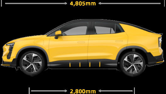 Carros inteligentes do cruzamento EV do carro elétrico 405km do certificado de Aiways U6 WVTA