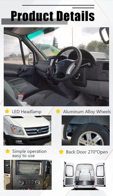 congelador elétrico elétrico Van de 73.6kWh Mini Cargo Van 110km/H 288km Max Range