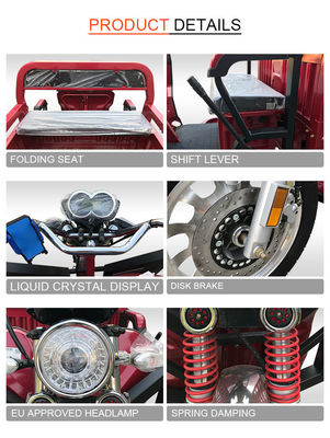 Do triciclo elétrico da carga de Jinpeng QL150e poder forte para cultivar o trabalho