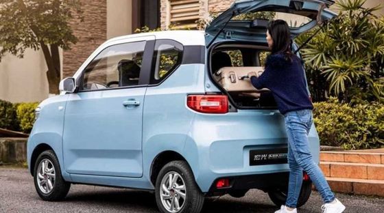 120 km de alcance Wuling Veículos Elétricos RWD 3 Portas 2 Caixas 4 Lugares Minicarro Elétrico