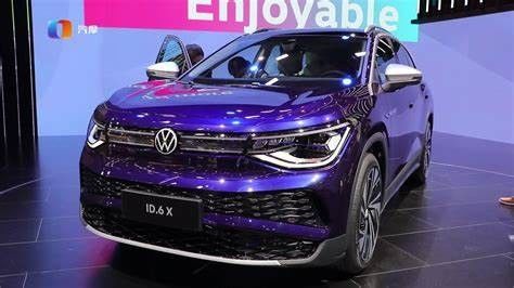 Longa distância dos carros elétricos 617km da VW ID6X veículos elétricos puros 160km/h de SUV da grande