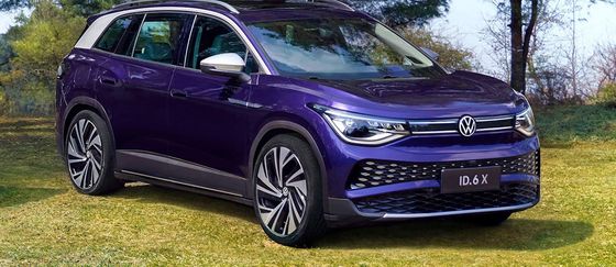 Longa distância dos carros elétricos 617km da VW ID6X veículos elétricos puros 160km/h de SUV da grande