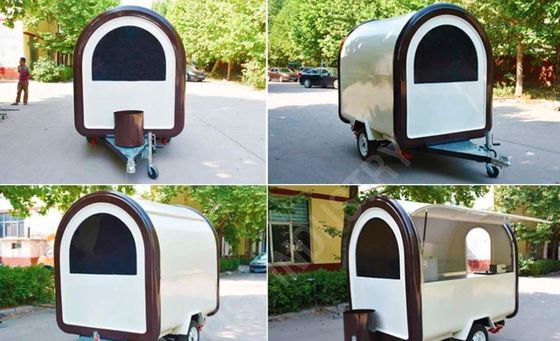 Outdoor Burger Factory Catering Mobile Fast Food Trailer com cozinha de aço inoxidável