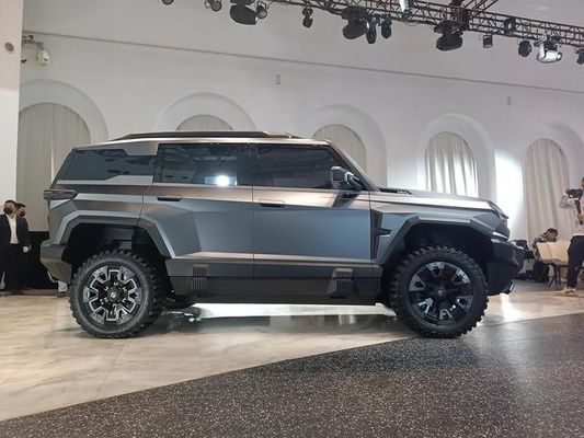 Grande carro EV em Dongfeng Mengshi M-Hero 917 EV A produção começou 1000 HP 505 Km alcance sob o capô