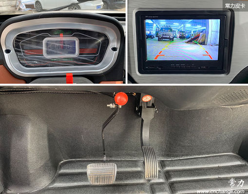 Veículos icônicos 2 portas 2 lugares Chinese Electric Pickup Car para várias funções