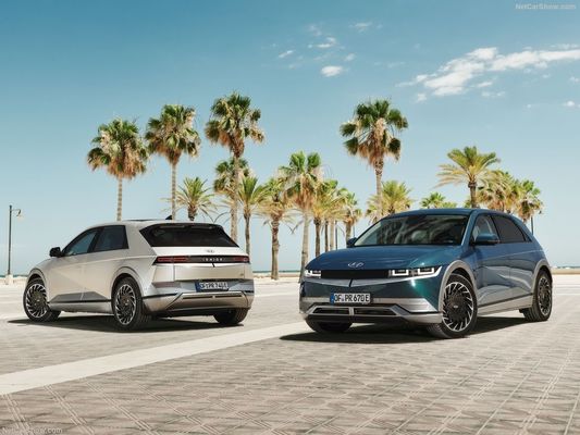 nova família de carros totalmente elétricos da Hyundai Ioniq5 Charming, design futurista com alcance de 430 km