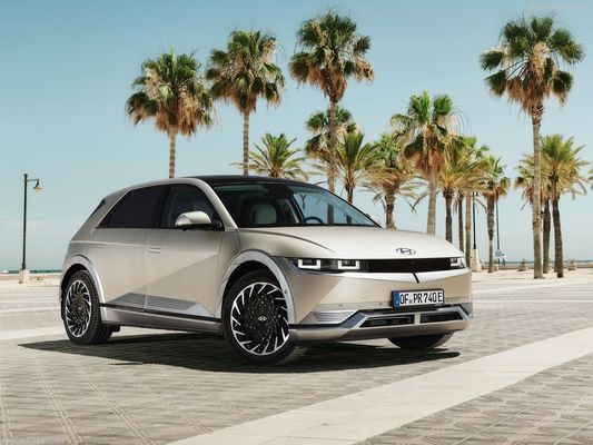 nova família de carros totalmente elétricos da Hyundai Ioniq5 Charming, design futurista com alcance de 430 km