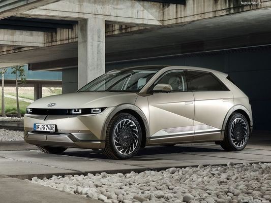 nova família de carros totalmente elétricos da Hyundai Ioniq5 Charming, design futurista com alcance de 430 km