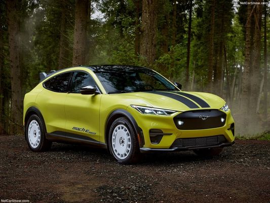 Suspensão de Rally única, Carro Familiar Fora Sentimento de Corrida no Ford Mustang Mach-E Rally (2024) 480 cavalos