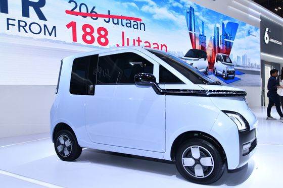 Novos mini carros elétricos Wuling Air ev RHD Air EV vem com motor elétrico de 30/50 kW 200/300km RANGES