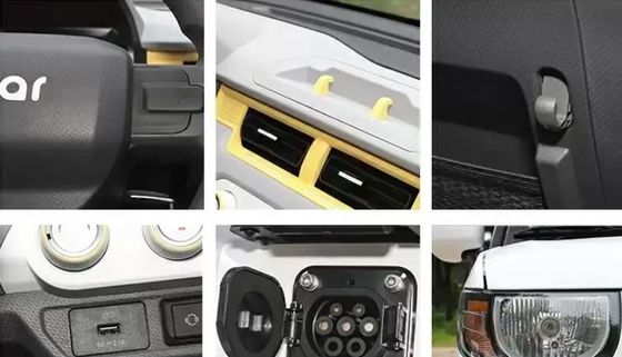 Carro elétrico compatível e prático - Chery QQ Ice Cream Qirui 2024 170km 205km 3 portas 4 lugares Mini EV Minicarro