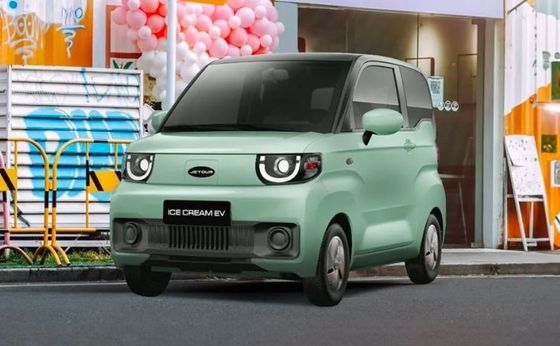 Carro elétrico compatível e prático - Chery QQ Ice Cream Qirui 2024 170km 205km 3 portas 4 lugares Mini EV Minicarro
