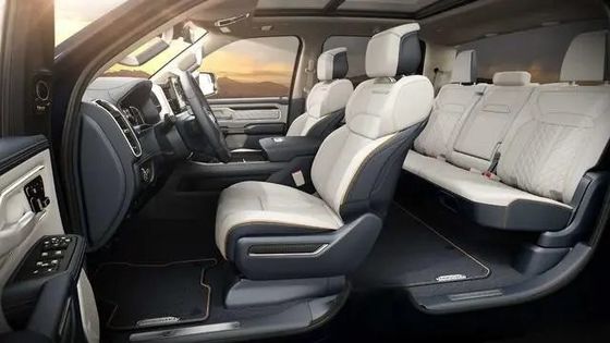 Todo elétrico Ram 1500 REV com emissões zero com referências excepcionais em reboque, um alcance de 350 milhas em bateria de 168kwh