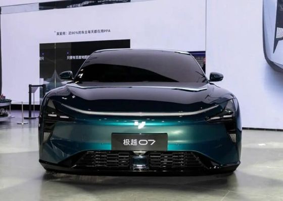 Mostra de Automóveis de Pequim mais quente Jiyue07 200kw Potência do motor 27w;S CAR ELÉTRICO PURO com velocidade máxima de 200km/h