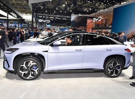 Novo veículo elétrico PURE BYD Sea lion 07 com arquitetura BYD e-platform 3.0 EV 210km/h velocidade máxima & 231P.s potência do motor