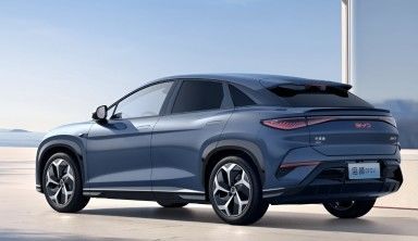 Novo veículo elétrico PURE BYD Sea lion 07 com arquitetura BYD e-platform 3.0 EV 210km/h velocidade máxima & 231P.s potência do motor