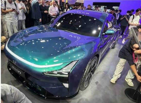 Pré-venda Geely&Baidu Joint Brand Jiyue07 veículo elétrico puro com 200kw/271P.s potência do motor 2WD transmissão 4 portas/5 assentos