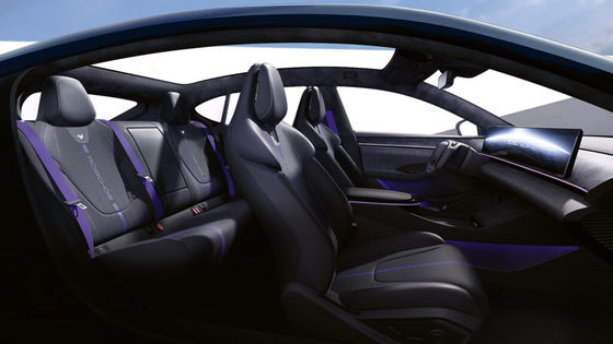 Pré-venda Geely&Baidu Joint Brand Jiyue07 veículo elétrico puro com 200kw/271P.s potência do motor 2WD transmissão 4 portas/5 assentos