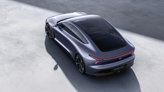 Pré-venda Geely&Baidu Joint Brand Jiyue07 veículo elétrico puro com 200kw/271P.s potência do motor 2WD transmissão 4 portas/5 assentos