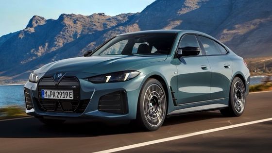 Veículo puramente elétrico de alto desempenho 450km BMW i4 aceleração 0-100km/h a 3.9s 225km/h velocidade máxima 400kw de potência