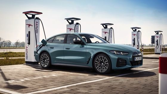 Veículo puramente elétrico de alto desempenho 450km BMW i4 aceleração 0-100km/h a 3.9s 225km/h velocidade máxima 400kw de potência