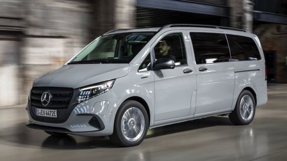 9 lugares EV Mercedes-Benz EVito Tourer Long com um motor elétrico de 201 cv e 90kWh bateria utilizável