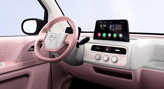 Opções Multicolor Mini Ev Carros Zhido Rainbow com CLTP 205km 17.13/17.3kwh Bateria Para 20&30kw de Potência