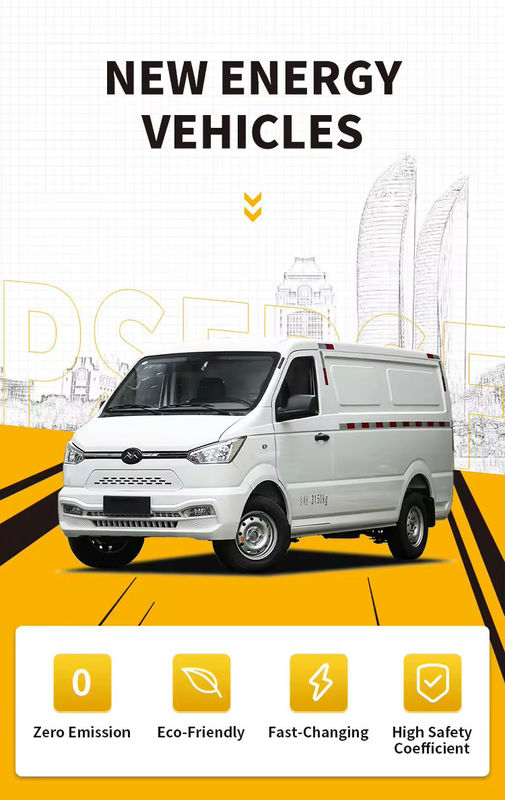 2024 Nova Vanvoiture Electrique Veículos de Nova Energia Carros Cargo Elétrico Mini Van Nova Gonow Shuailing 260km 60kw