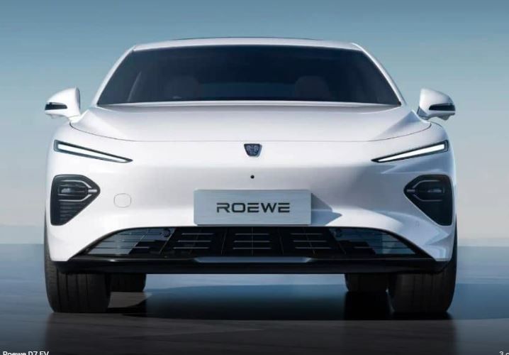 Carro elétrico para Roewe D7 EV com RWD, 197 HP, 0-100 Km/h em 7,3 segundos, bateria LFP de 59,2 kWh, alcance de 510 Km
