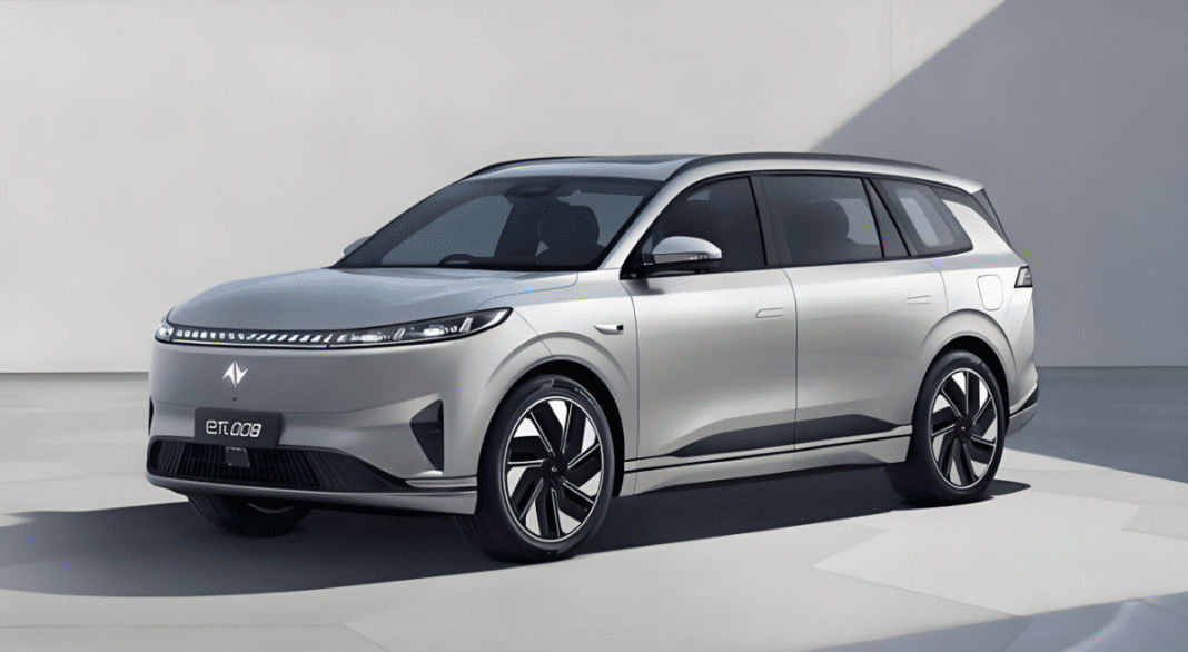 Pré-venda 2024 NOVEST Veículo Elétrico Pura Dongfeng Eπ 008 Ev 5 portas/6 lugares SUV CLTC 636km 200kw MotorpowerNovo EV CAR