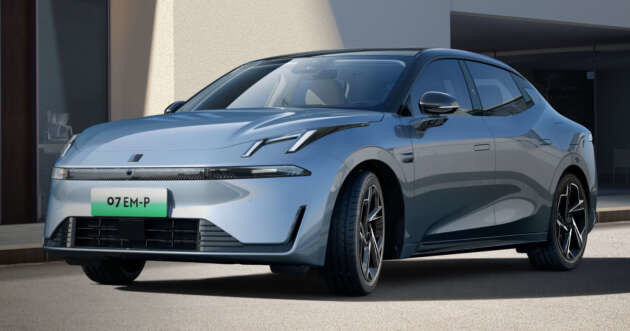 Poderoso novo carro híbrido LYNK&CO 07 EM-P com 163 PS e 255 Nm de torque e 160kw de potência do motor e 3 velocidades DHT caixa de velocidades